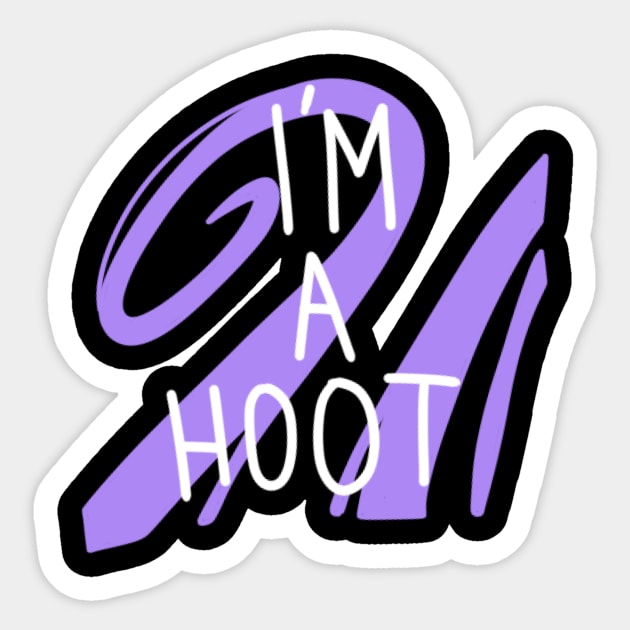 I´m a Hoot Sticker by KadyBeam